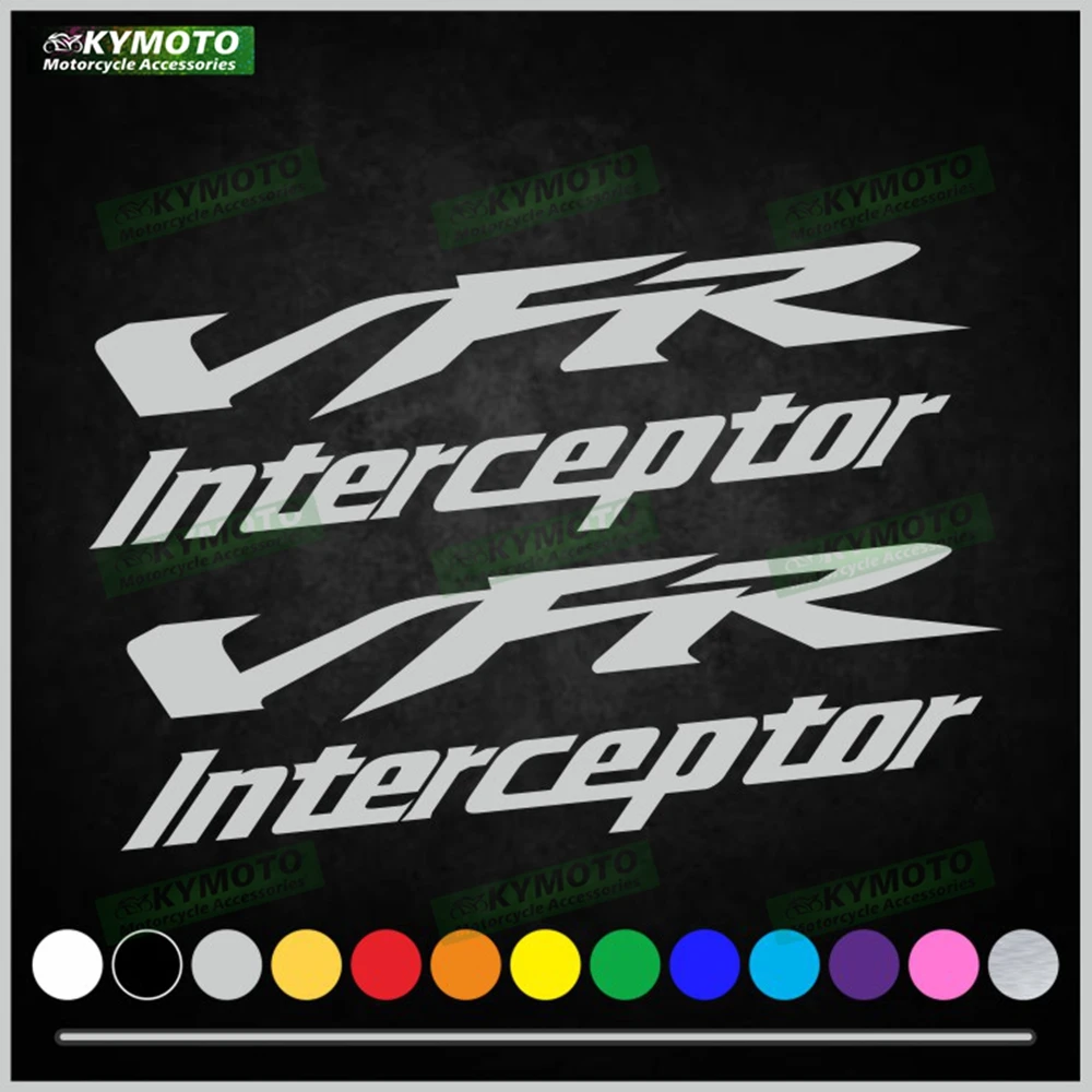 

Для Honda VFR Interceptor аксессуары для мотоциклов наклейки обтекатель лобовое стекло шлем топливный бак двигатель логотип светоотражающая наклейка