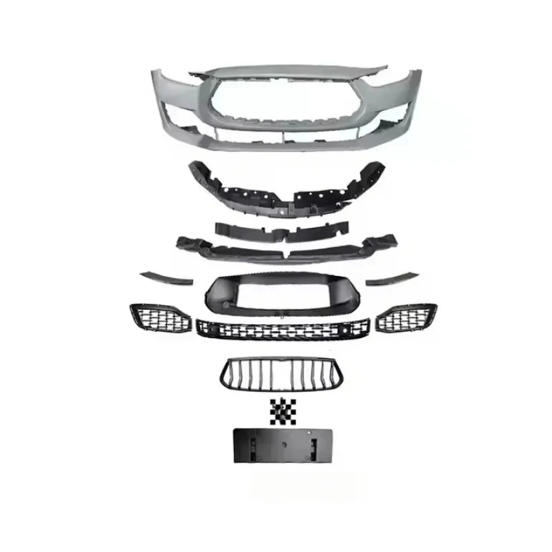 

High Quality Front Bumper Lip Grille Kit for Ghib 2014-2017 Auto Body Upgrade Replacement Parts