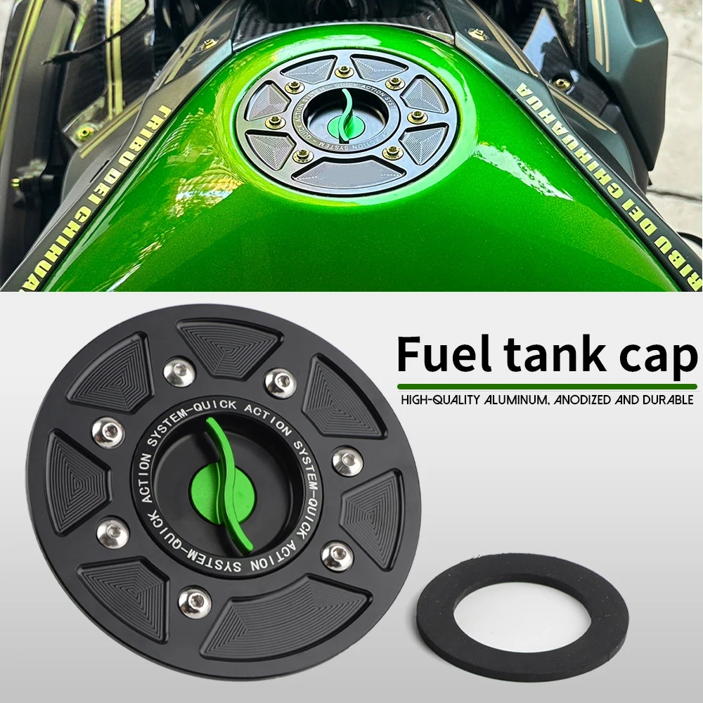 

Motorcycle Quick Release Fuel Cap Gas Tank Cover For KAWASAKI NINJA 400 650 Z650 Z900 ZX6R ZX10R/RR ZX 6R 10R RR Accessories
