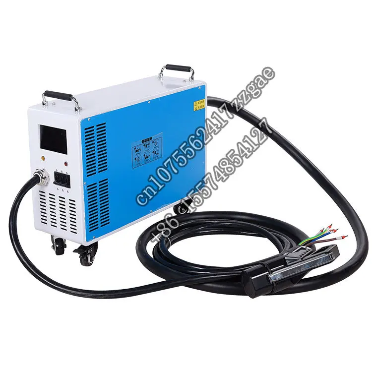 GBT CHAdeMO CCS Single  Movable Fast Charger 400V Portable 7kw DC Power Station Charging Pile