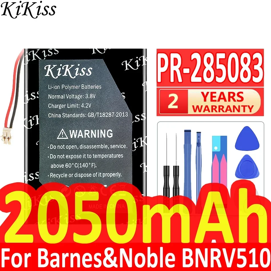 KiKiss Battery For Barnes & Noble BNRV510 For Kobo Glo HD Tolino For Kobo Clara HD 2050mAh Batteries + Free Tools