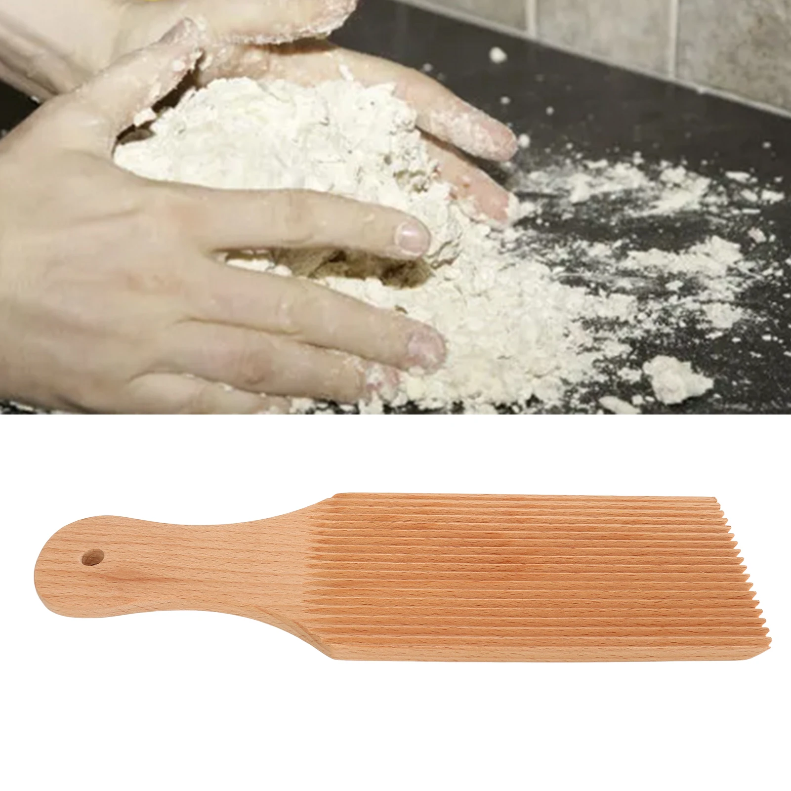 

Beech Pasta Board Gnocchi Board Beech Smooth Lightweight Practical Gnocchi Roller for Perfect Shape Beech Gnocchi Board