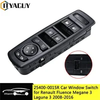 Interruptor de ventanilla eléctrica con controlador izquierdo, accesorios para coche, 254000015R, 25400-0015R, Renault Fluence, Megane 3, Laguna 3, 2008-2016