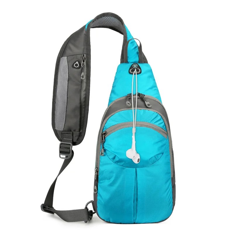 Outdoor único ombro peito saco, Crossbody Sports Bag, montanhismo e mochila, novo saco de cintura