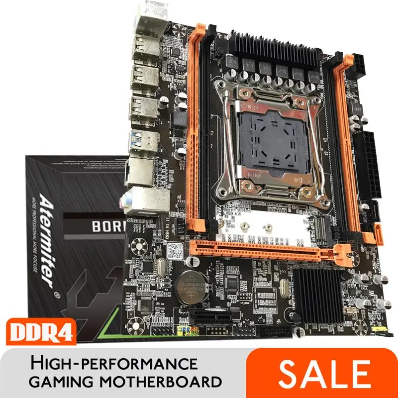 Go! Atermiter X99 D4 Motherboard Slot LGA2011-3 USB3.0 NVME M.2 SSD Support DDR4 REG ECC Memory and Inter Xeon E5 V3 V4