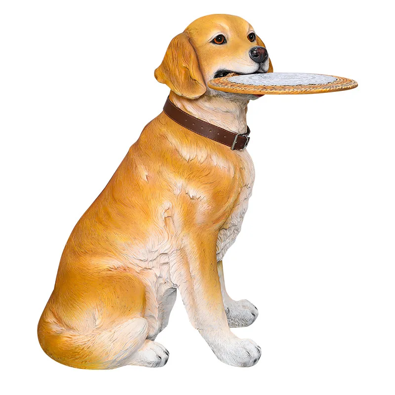 

Housewarming new home balcony ornament, living room floor simulation dog decoration