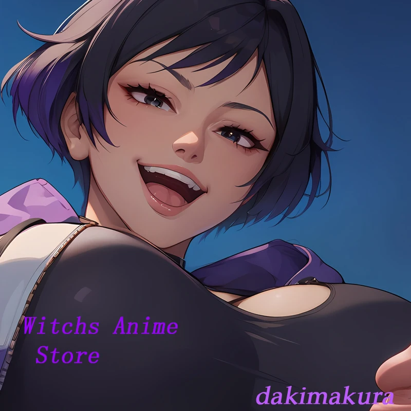 غطاء وسادة جسم أنيمي داكيماكورا ، رينا ميشيما فوجا ، طباعة على الوجهين ، هدايا مفارش سرير بالحجم الطبيعي #2