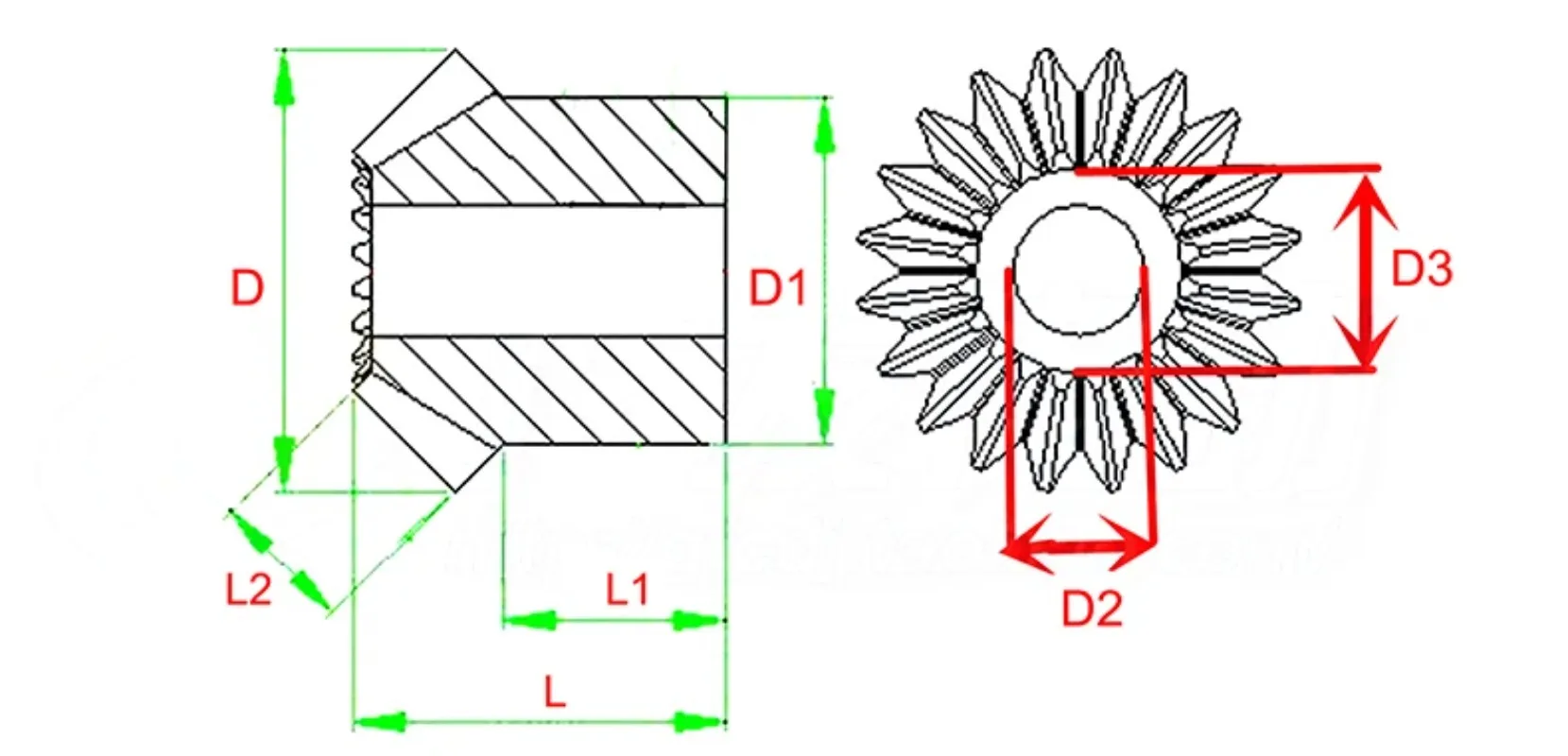 15 18 20 22 25 30 denti 1.5 2 3 modulo 1.5M 2M 3 M 45 # acciaio 90 gradi pignone ruota conica foro pilota ingranaggio conico a spirale elicoidale