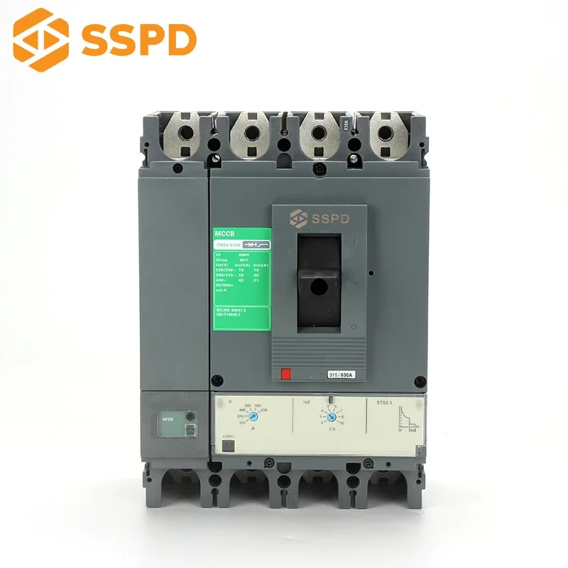 Mccb Circuit Breaker 630a Sspd Cnsv 630n 4p Circuit Breaker Mccb