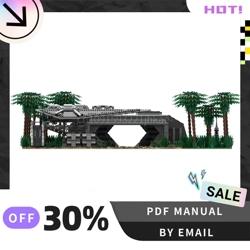 [8185 個] カスタマイズされた MOC ランディングパッドクリエイティブビルディングブロックセット STEM 教育玩具 DIY 建設モデルキット誕生日ギフト