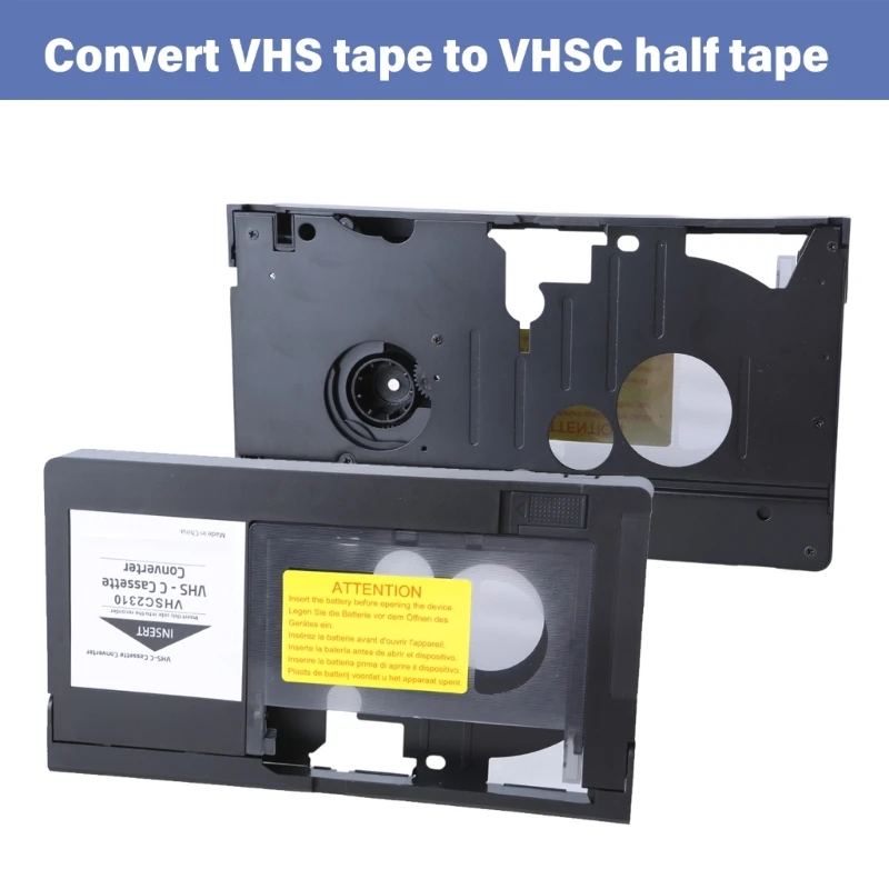 VHS C Tape to VHS Conversion Adapter, for Transferring Camcorder Footage to VHS C to VHS Cassette Adapter Tool M76A