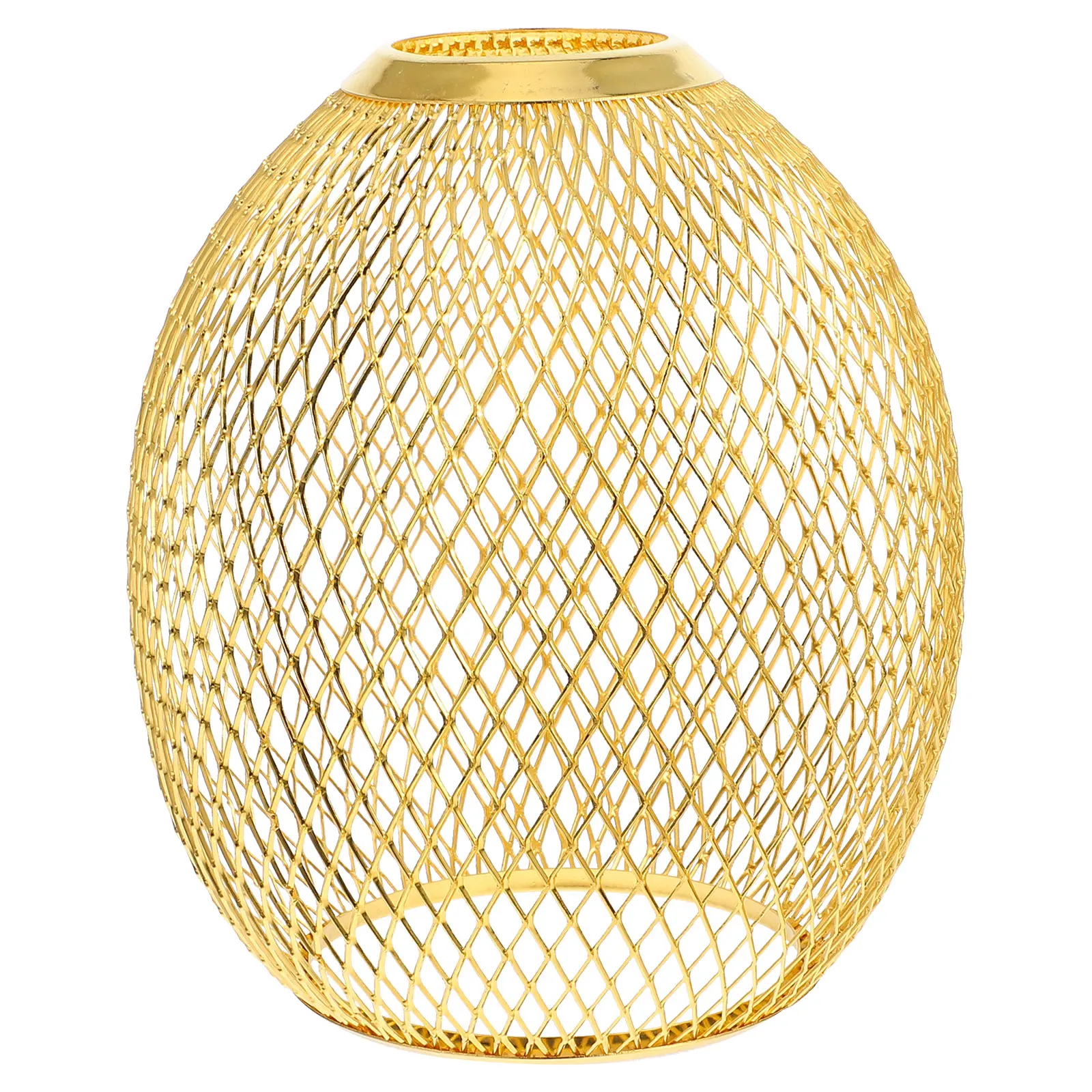 

Металлический абажур-барабан из проволоки, полый, для напольной или настольной лампы, современный винтажный сменный абажур