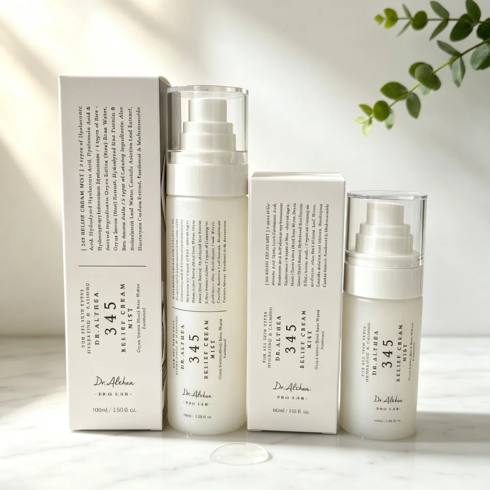 Dr Althea 345 Relief Cream Mist Aqua Marine Jelly Mist Facial Sprays Vegan Korean Mist Soothing Hydrating for Dry Sensitive Skin