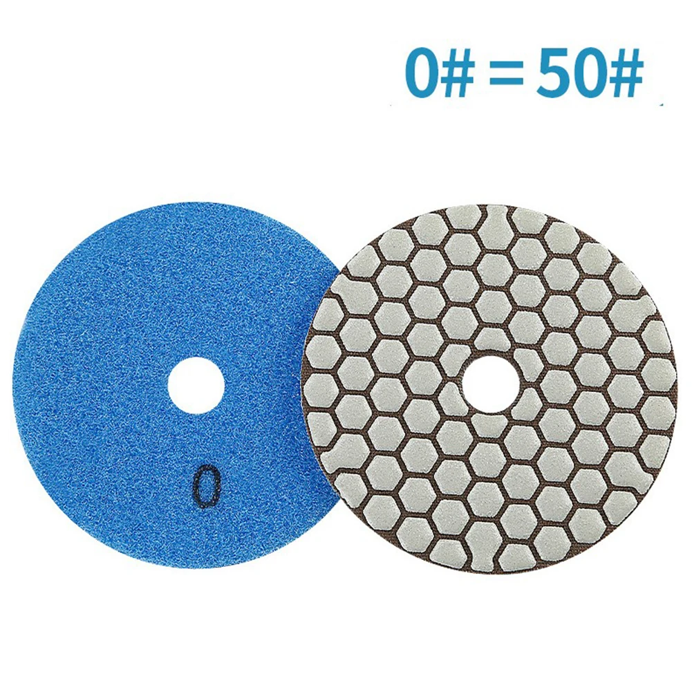 Flexible Diamond Polishing Pad Disco de Lixamento Resina Bond para Granito Pedra de Mármore Moagem Uso Abrasivo a Seco 100 mm
