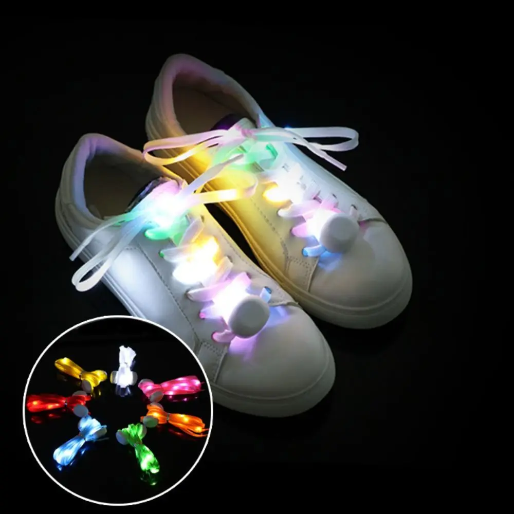 Lacets Lumineux LED pour Chaussures de dehors, Décoration de ix, Accessoires de Baskets, Sangle de Tressage Croisé