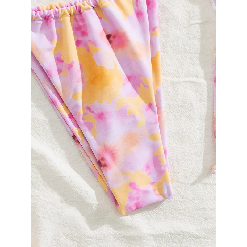 جديد مطبوعة بيكيني المرأة الصيف الشاطئ مثير أزياء فتاة ساخنة مجموعة من قطعتين