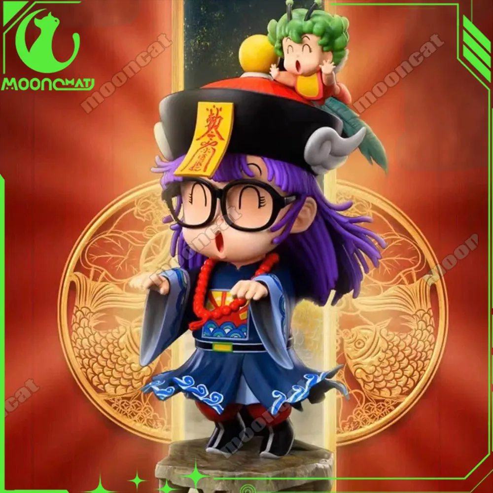 23cm Arale Anime Figure IQ Doctor Arale Cosplay Zombie Figures Cute Arale Statue Collect Decor Model Doll Kid Birthday Gifts Toy