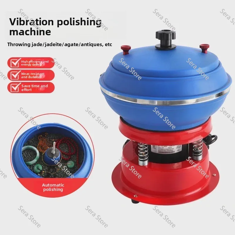 Small and Medium-sized Polishing Machines for Vibrating Polishing of Jade, Agate, and Metal. Metalworking Impact Machine Barrel.