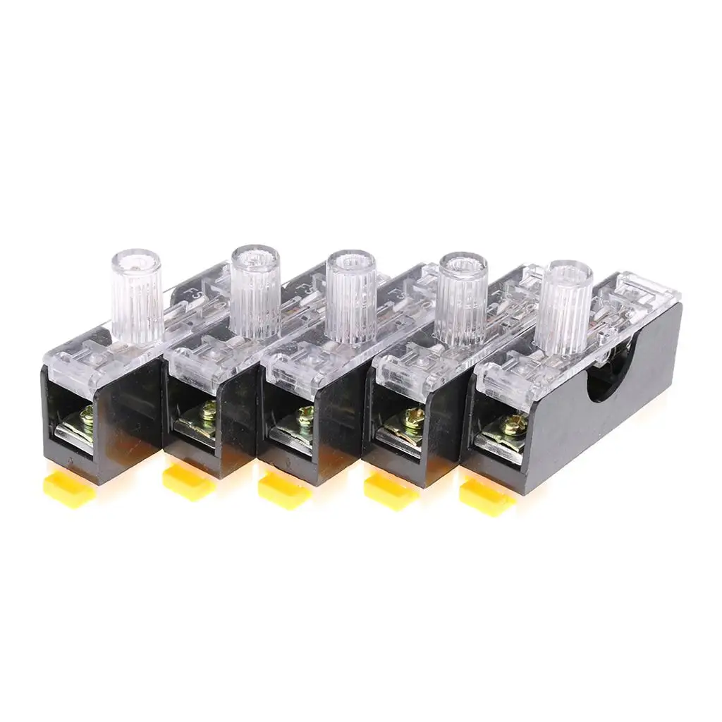 Car Blade Fuse Block Holder Terminals Assortment Box Fuse Panel with Indicator for 24V Marine Audio Video Use