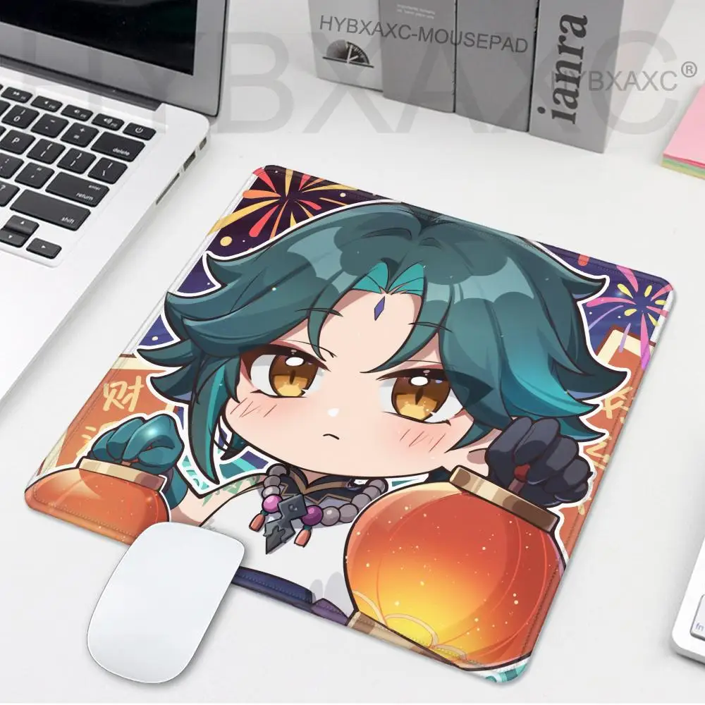 

Xiao Genshin Impact Mousepad Small LockEdge Mouse Pad For Gamers Computer Desk Pad Rectangular Anti-slip Rubber