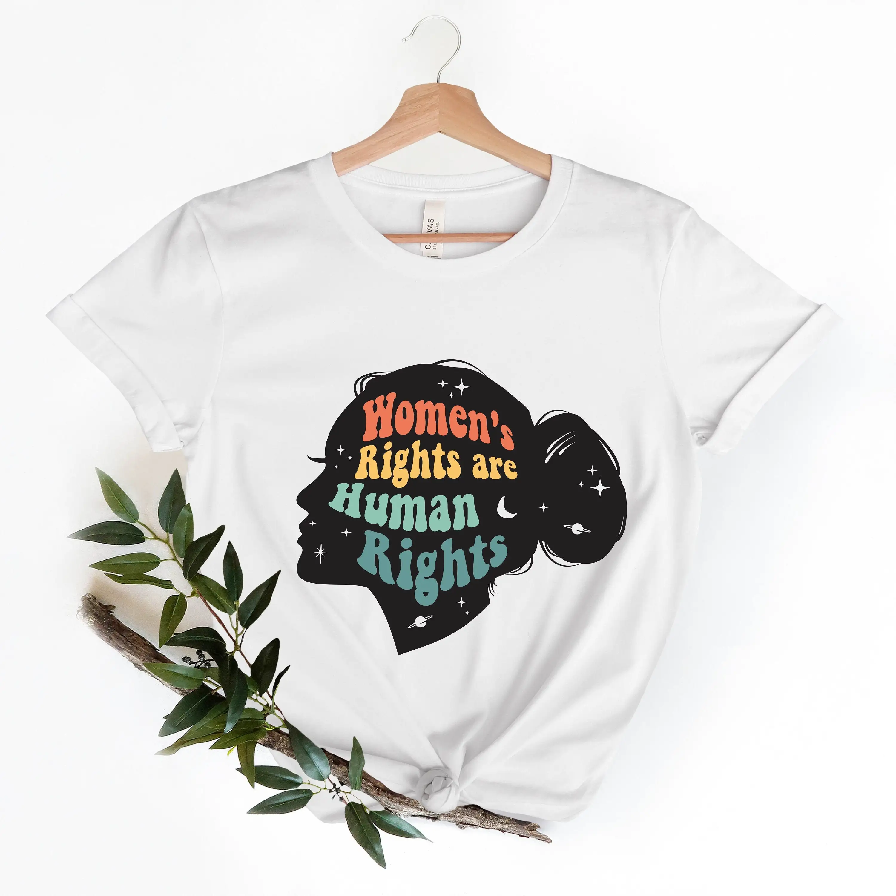 Women S Rights Are Human T Shirt Women'S Feminist Abortion Gift Girl Power Feminism