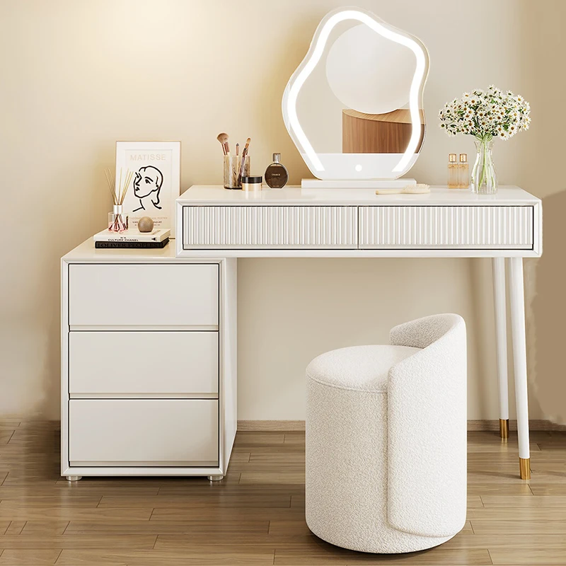 

Drawer Classic Vanity Table Vintage Elegant Simple Nordic Vanity Desk Modern European Table Coiffeuse Maquillage Furniture