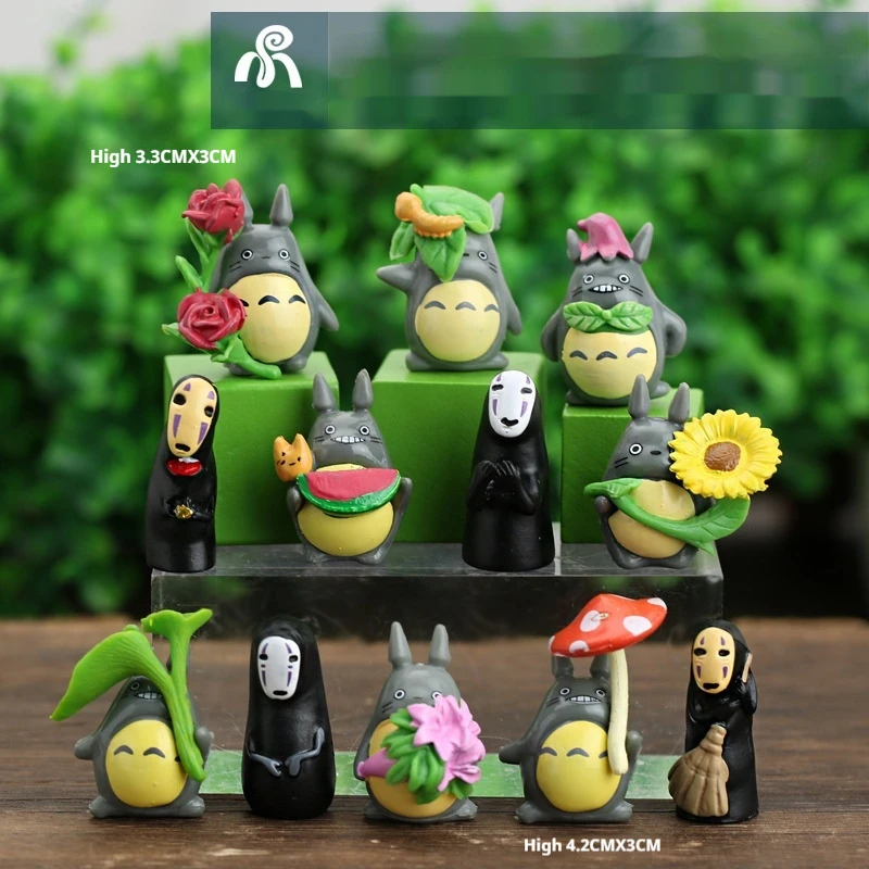 Neue Miyazaki Hayao Hexe Kiki Totoro Handgemachte Micro Landschaft Gesichtslosen Männliche Handgemachte Anime Blind Box Desktop Dekorationen Geschenke