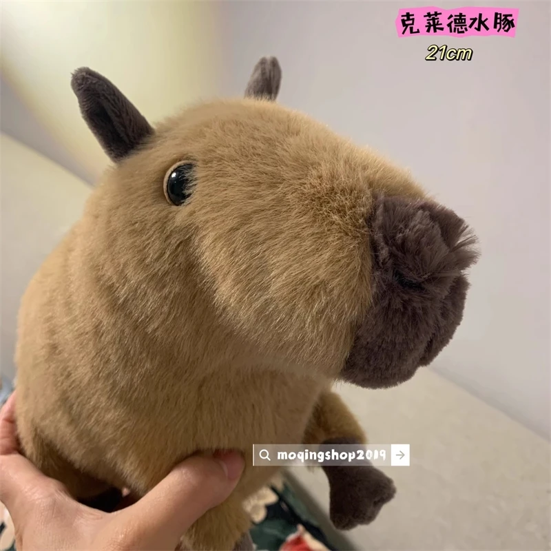 Realistic Capybara Plush Stuffed Animal Toy For Boys Girls Kid Companion Doll Desk Decoration Cute Soft Kawaii Gift Present Idea