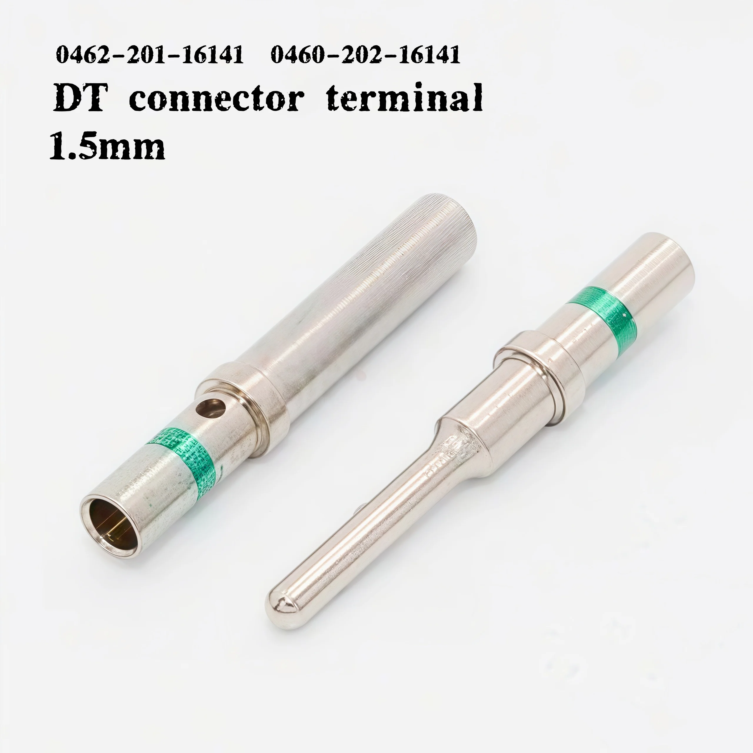 

20 pcs DT 1.5mm Series Pin Contact 0462-201-16141 0460-202-16141 Stainless Steel 16AWG Deutsch Crimp Solid Female male Terminal