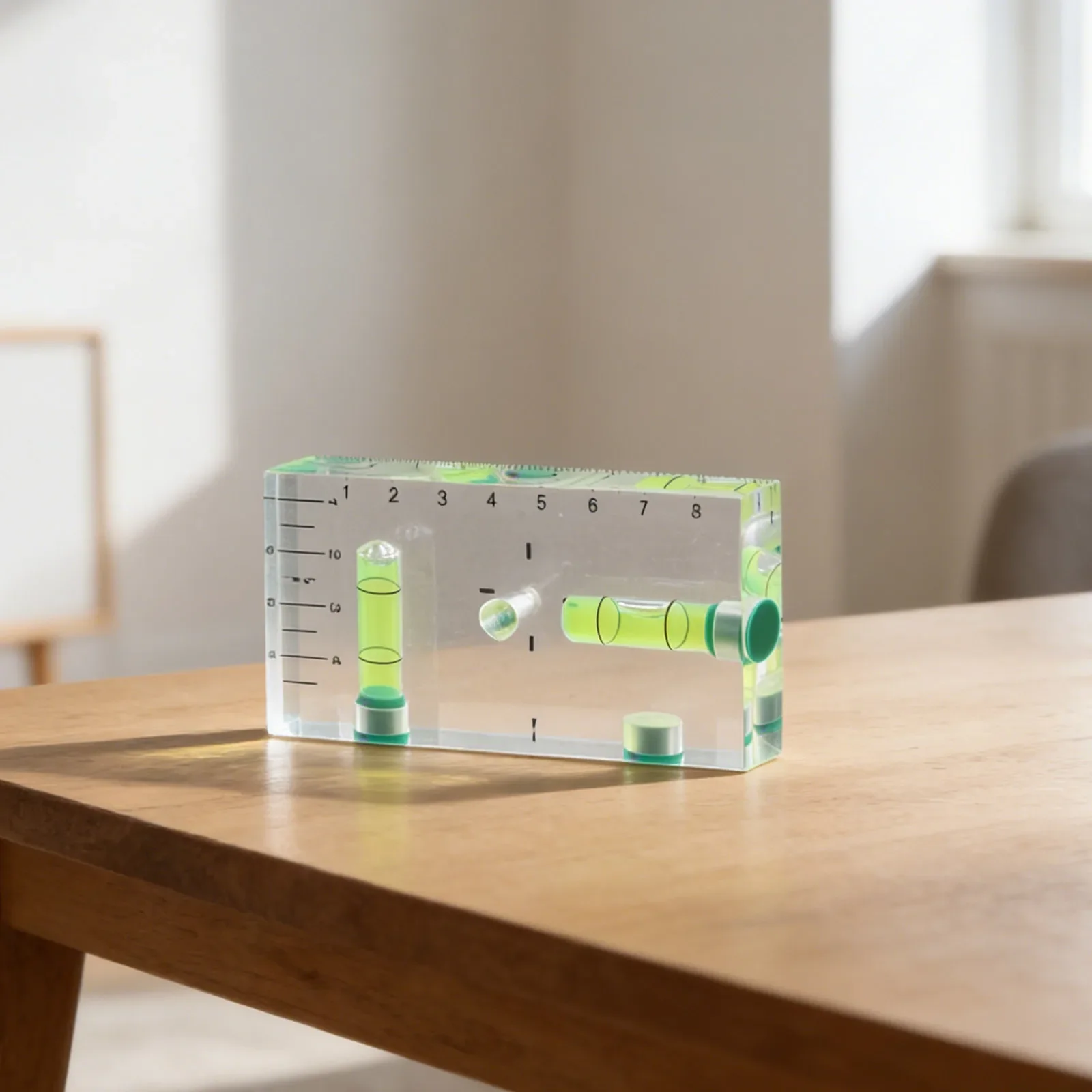 Magnetic Pocket Bubble Level 90 Degree and 180 Degree Measurement Tool with Clear Green Bubble for Project Use