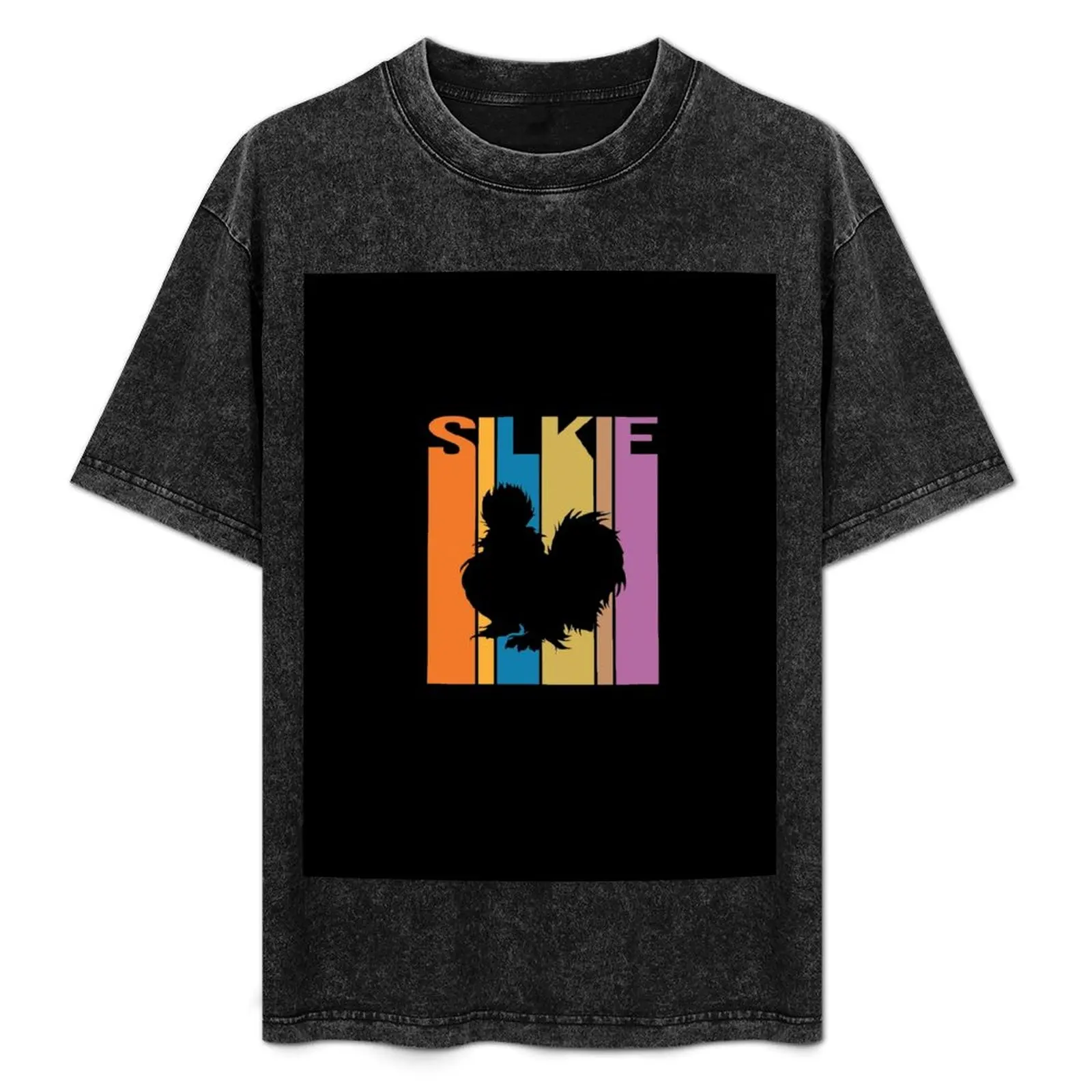 

Retro Vintage Cool Funny Silkie Chicken Lover Saying Gift T-Shirt Soft Basic Cotton Short Sleeve Tee