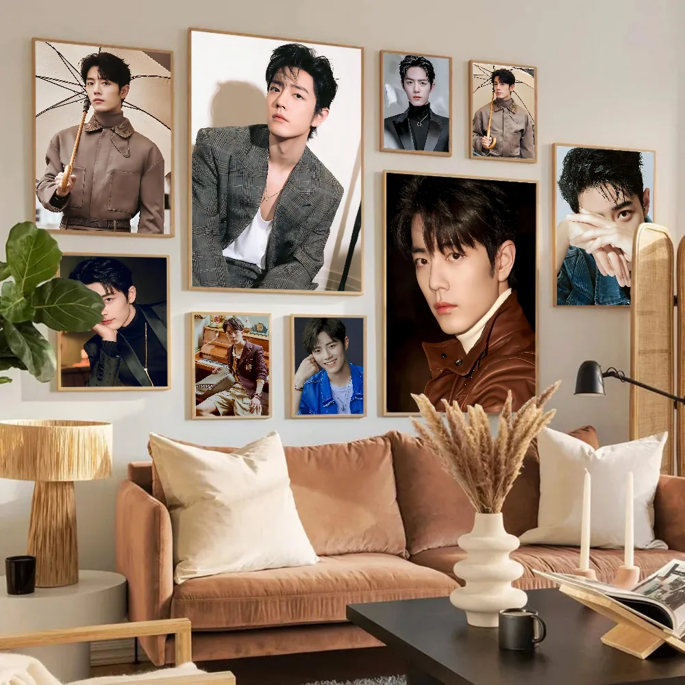 The Untamed Xiao Zhan Poster Anime Posters Sticky Waterproof Paper Sticker Coffee House Bar Kawaii Room Decor