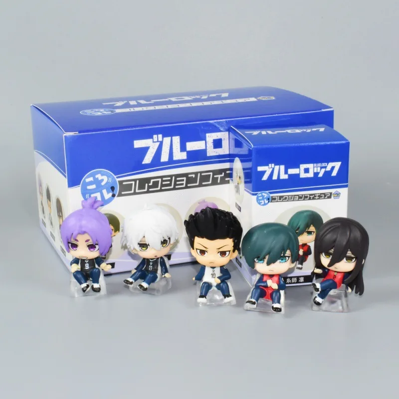 Anime BLUE LOCK Blind Box Action Figures Pvc 5cm Mini Figurines Isagi Yoichi Nagisa Seishiro Model Toys Home Ornament Kids Gift