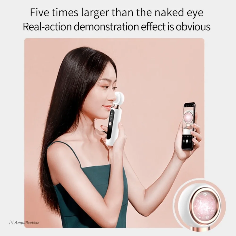 

Visual Electric Blackhead Remover Acne Remover Magnifying Glass Facial Blackhead Removal Instrument LED Portable