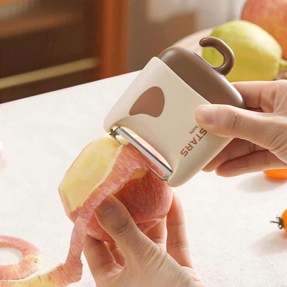 

2-in-1 Vegetable Peeler And Vegetable Washing Brush Portable Fruit Peeler Kitchen Multifunction Peeling Tool