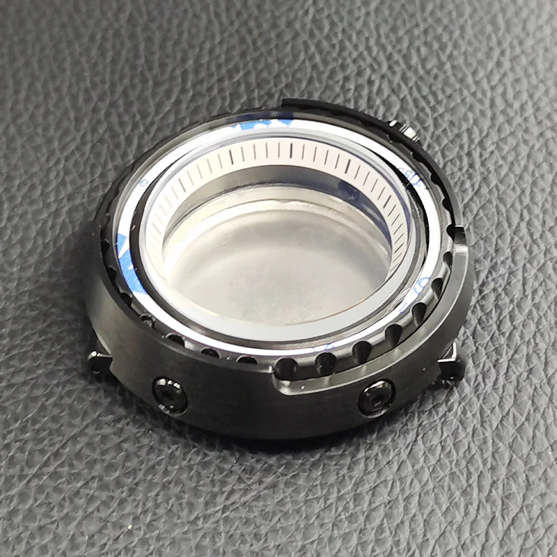 Mod Seiko Black Canned Tuna Watch Cases Fits NH35 NH36 4R36 4R35 7S26 Movements Fashion Bezel Insert Ring Men Watch Repair Parts