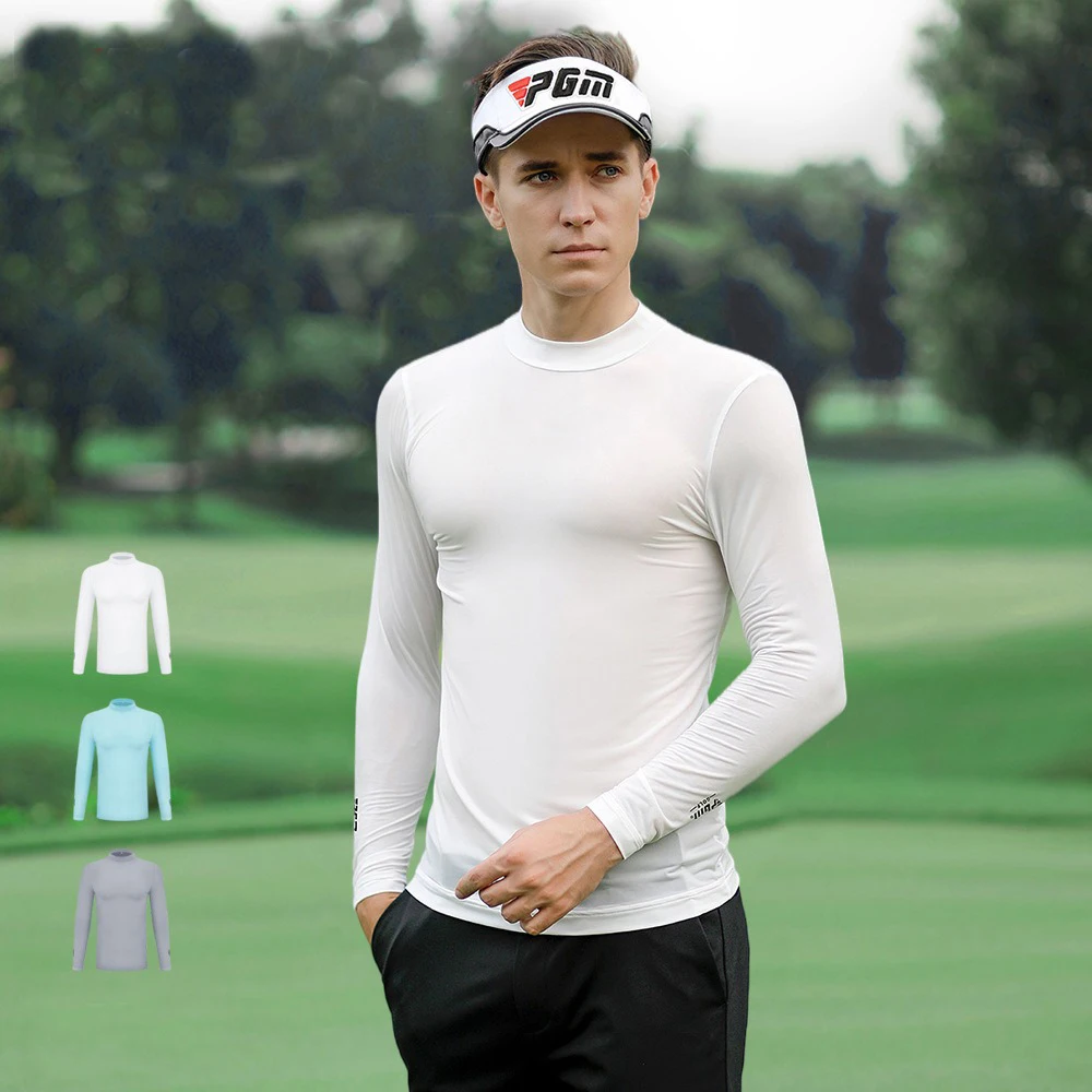 Picture 3: Mens Anti-UV Golf Training Underwear Shirts T Shirt Sun Protection Shirt Ice Tights Long Sleeve T Shirt Golf Supplie