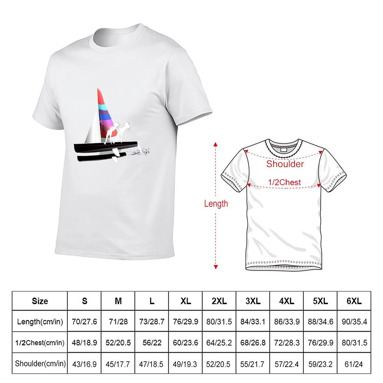 Hobie 18 Catamaran F18 T-Shirt man t shirt cotton t shirts for man cotton soft man tshirt T-shirt