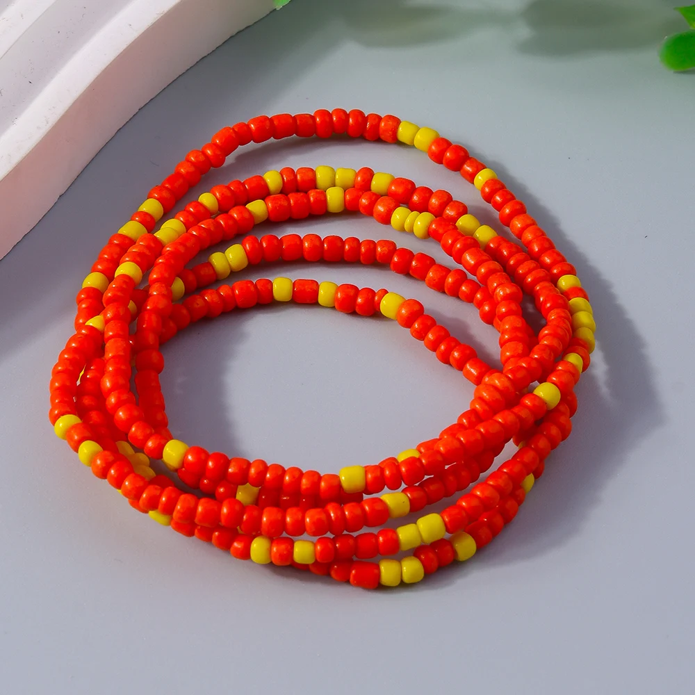 Aihua Böhmisches Handgefertigtes Perlenarmband für Frauen, Sommerliches Mehrschichtiges Buntes Perlenkettenarmband, Mädchen Boho Schmuck Großhandel – Detail 14