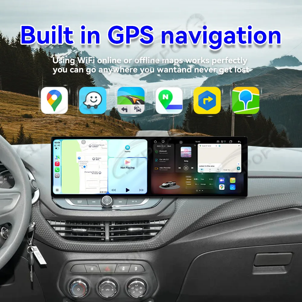 Dual 10.1 Inch Touch Screen Carplay Car Radio For Chevrolet Cavalier 2020-2022 Android 15 GPS Navigation Car Multimedia Player