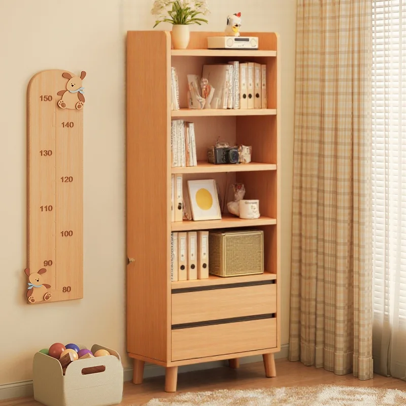 

Children's bookshelf shelf Floor-to-ceiling bookcase Locker integrated with wall storage Household study Multi-layer