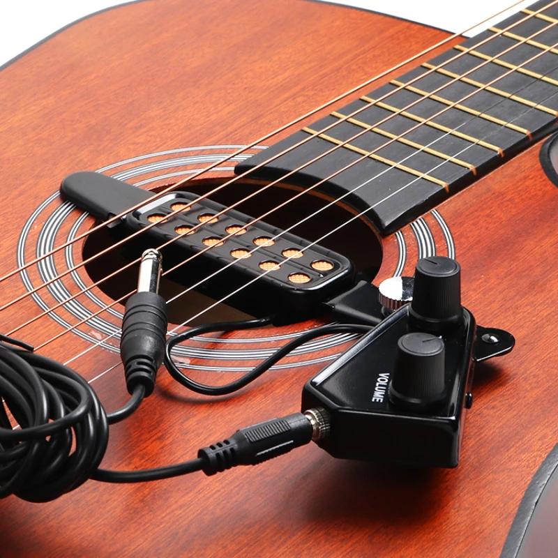 Acoustic Guitar Pickup Special Card Accent Hole Folk Guitar Pickup 3 M Line Musical Percussion Instruments Accessories