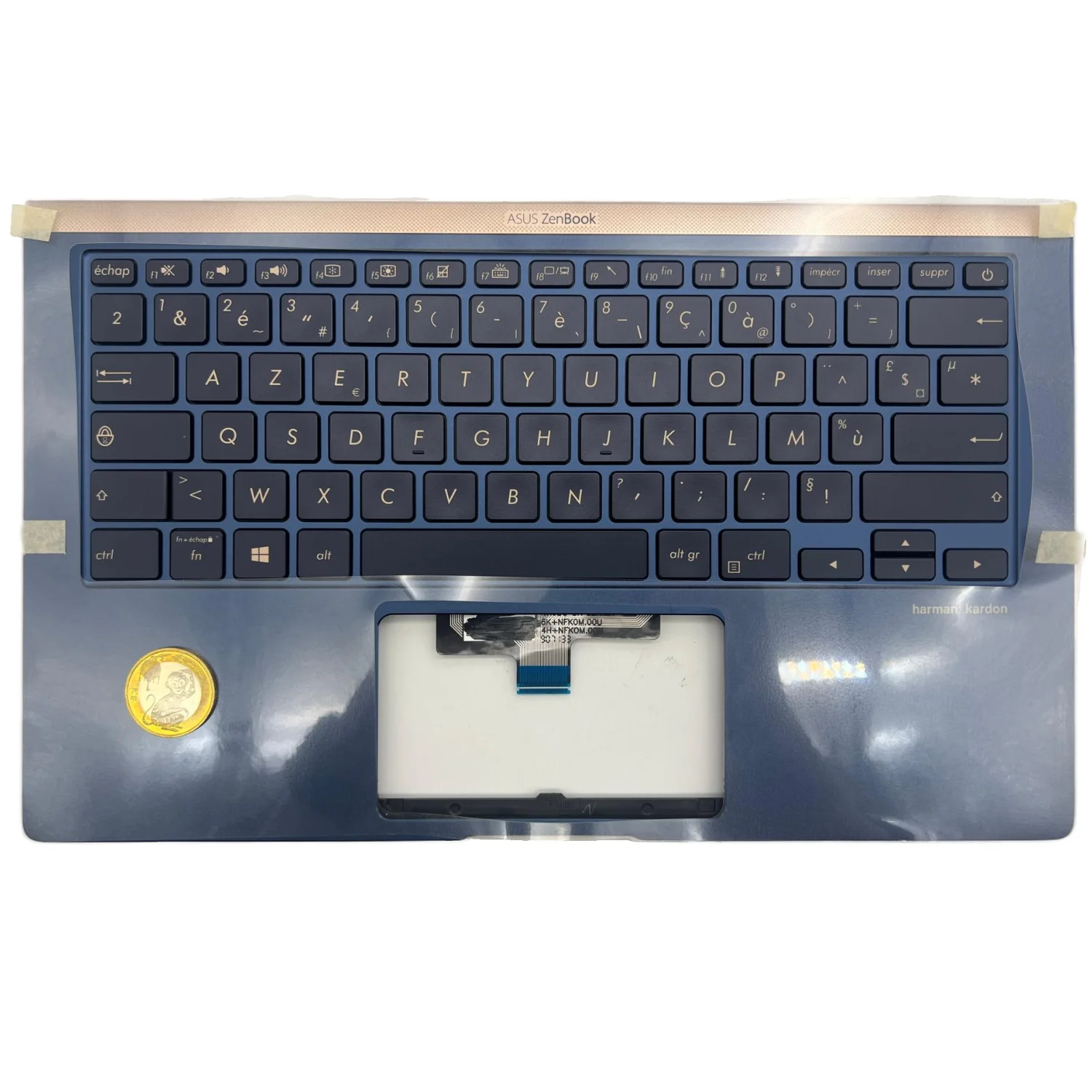UX433 French Backlit Keyboard for Asus ZenBook 14 UX433F/FA UX433F Blue FR AZERTY