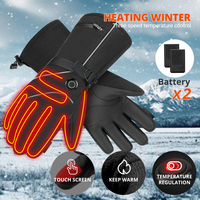 Winter Warm Heated Gloves Waterproof Rechargeable Snowmobile Heating Thermal Gloves