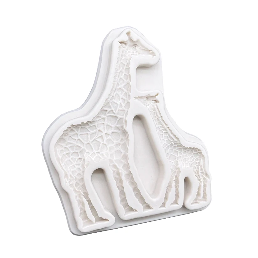 3D Dschungeltiere Giraffe/Löwe/Elefant Silikonform Fondant Schokoladenform Kuchendekorationswerkzeuge DIY Tonmodell Backzubehör – Detail 12
