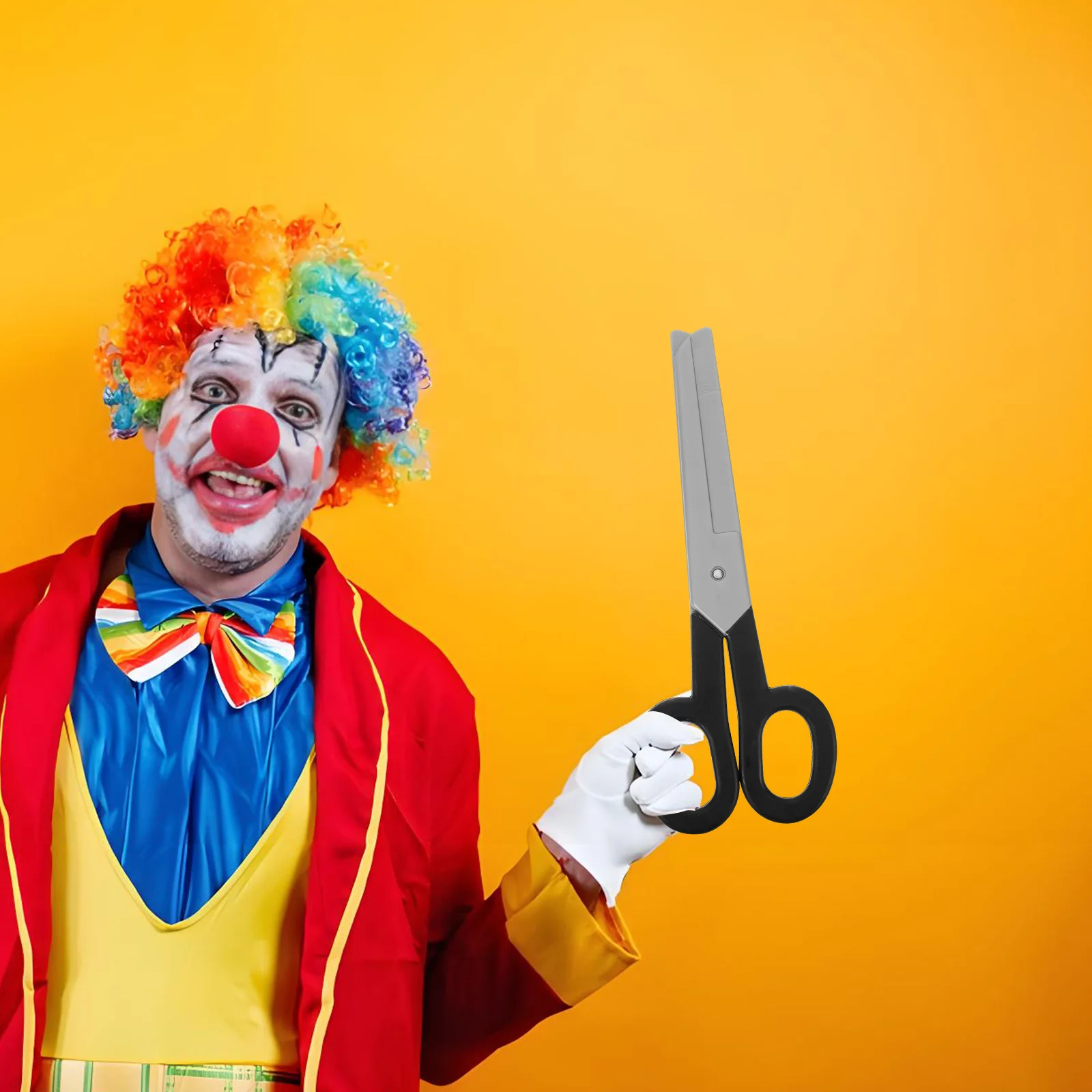 Oversized Clown Schaar Prop Lichtgewicht Plastic Giant Schaar voor het uitvoeren van Dans Film Shoot Cosplay Decoratie Humoristisch