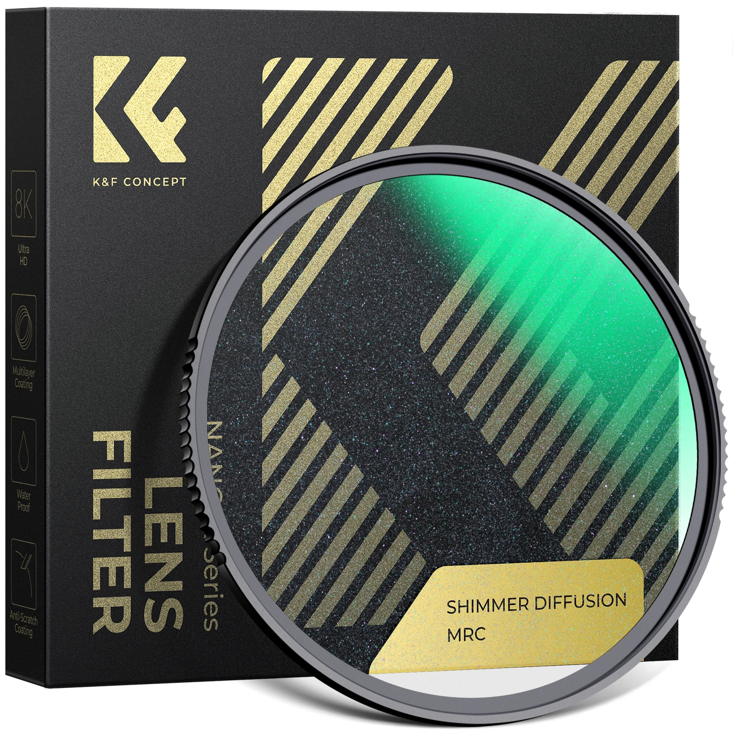 

K&F Concept Shimmer Diffusion Filter（Nano-X ) Glimmer Effect Filter 52mm 67mm 72mm 77mm 82mm with 28-Layer Waterproof Coatings