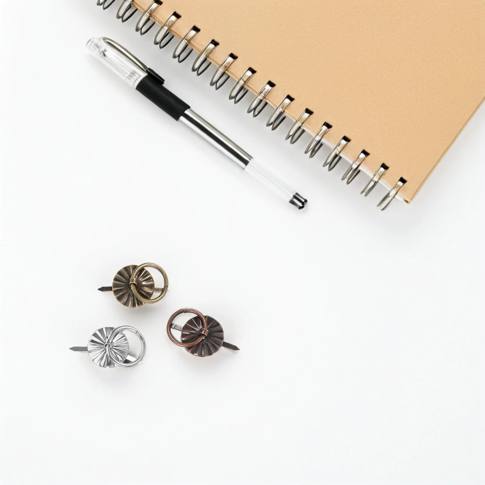 

60Pcs Retro Vintage Iron Ring Mini Drawer Pulls Miniature Cabinet Handles Jewelry Box Small Furniture Hardware