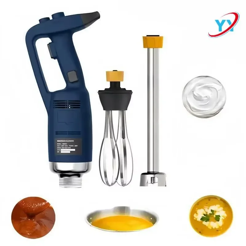 350W Electric Handheld Immersion Blender Stainless Steel 304 Blade High Speed Motor for Kitchen Mixing Light Duty Industrial