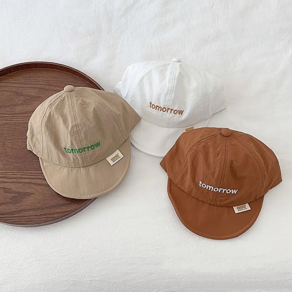New Summer Letter Baseball Cap Quick-drying Thin Baby Peaked Hat Soft Breathable Children Visors Cap Boys Girls